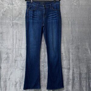 Rock & Republic Kasandra Boot Cut Studded Jeans Sz 12 Dark Wash